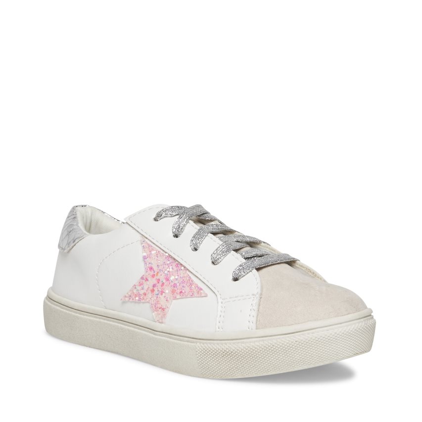 White Steve Madden Jrezume Kids' Sneakers | PH 6250VXY